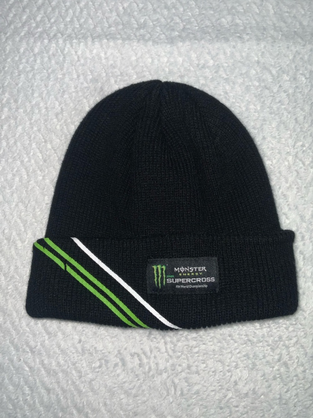 Monster Energy Supercross FIM World Championship ribbed knit beanie